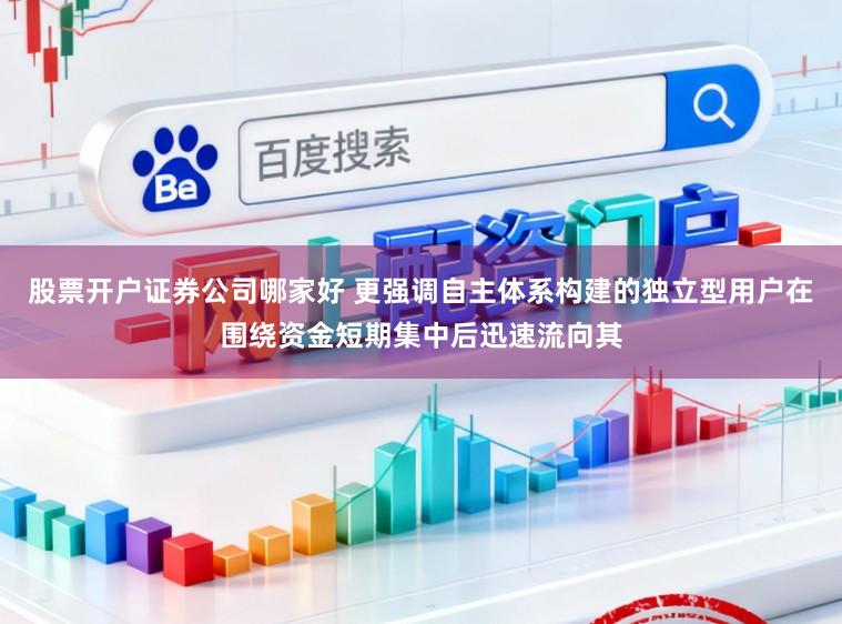 股票开户证券公司哪家好 更强调自主体系构建的独立型用户在围绕资金短期集中后迅速流向其