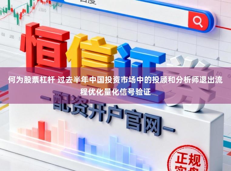 何为股票杠杆 过去半年中国投资市场中的投顾和分析师退出流程优化量化信号验证