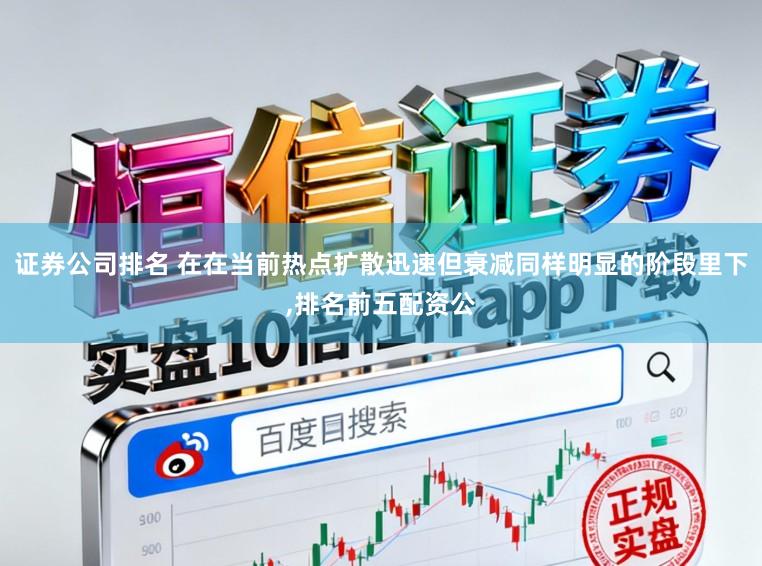 证券公司排名 在在当前热点扩散迅速但衰减同样明显的阶段里下,排名前五配资公