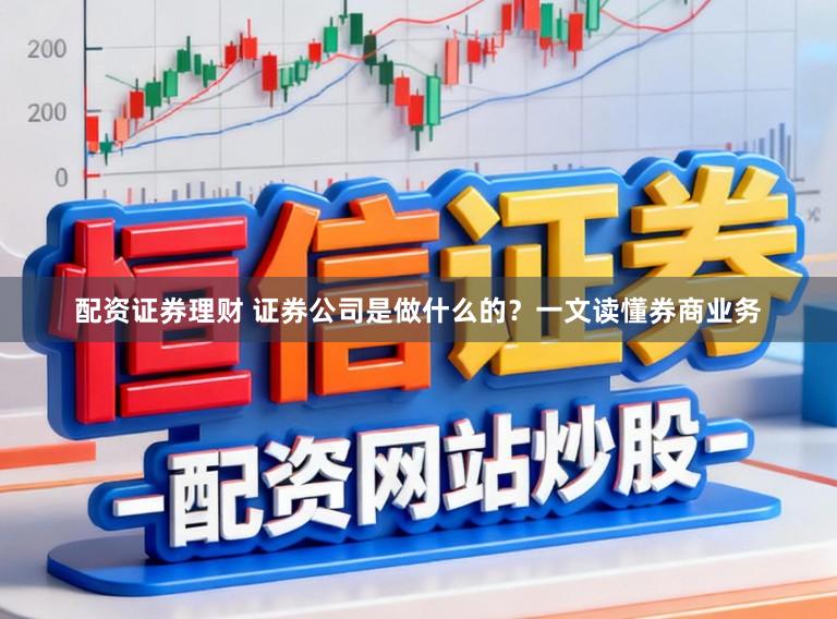 配资证券理财 证券公司是做什么的？一文读懂券商业务